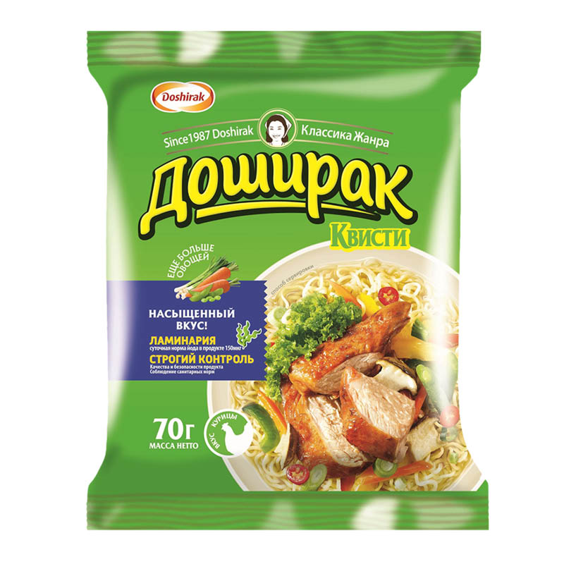 Лапша DOSHIRAK Квисти со вкусом курицы  - передать осужденному в СИЗО, ИК, КП, ЛИУ, Тюрьмы